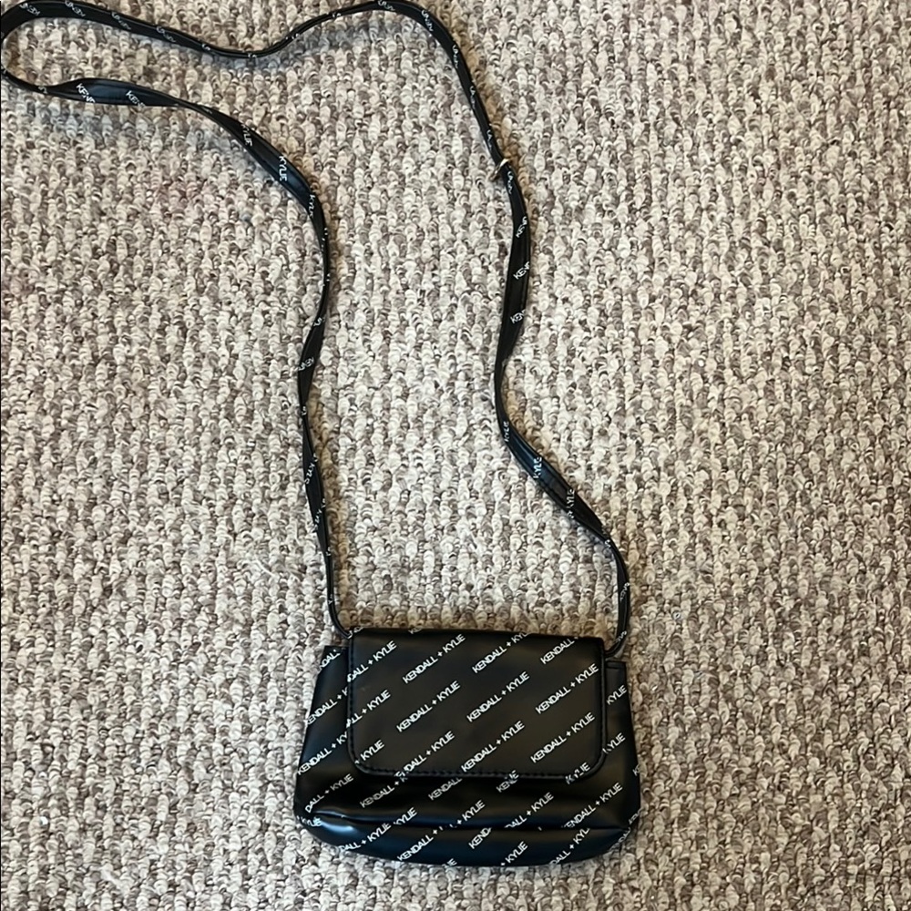 Kendall & Kylie Black Quilted Crossbody Bag